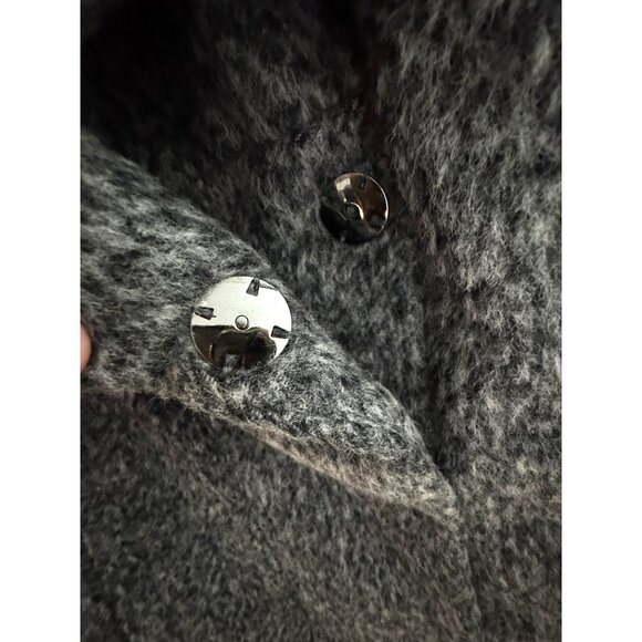 Kenneth Cole Women's Gray Wool Blend Coat L/G - Picture 8 of 10